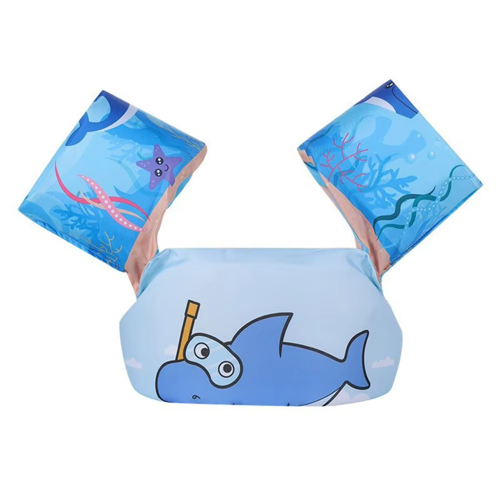 Kids Swim Arm Float and Safety Vest - Lightweight, Comfortable Fit