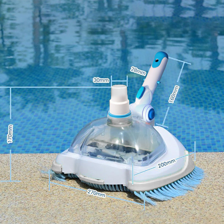 Automatic Suction Pool Cleaner with Rotating Brush Heads - 270 mm Length