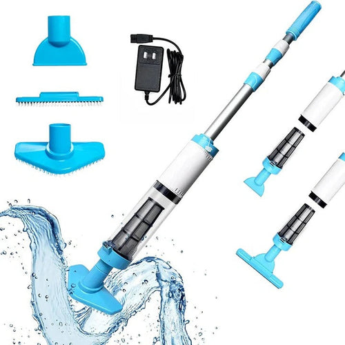 3 in 1 Cordless Rechargeable Pool Vacuum Cleaner - For In-Ground and Above-Ground Pools