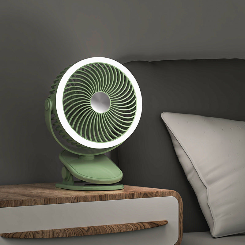 Table Fan with Integrated LED Lighting