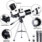 Professional Astronomical Telescope for Moon Watching - 150x Zoom, 70mm Aperture, view 4