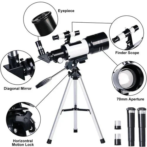 Professional Astronomical Telescope - 70mm Aperture, 300mm Focal Length, view 8