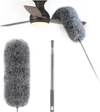 Telescopic Microfibre Duster with Flexible Head, 80–250 cm