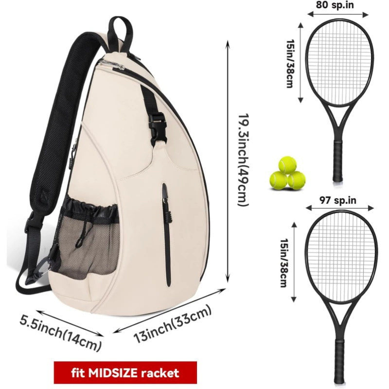 Tennis Gear Tote with Adjustable Padded Shoulder Straps