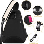 Tennis Gear Tote with Adjustable Padded Shoulder Straps