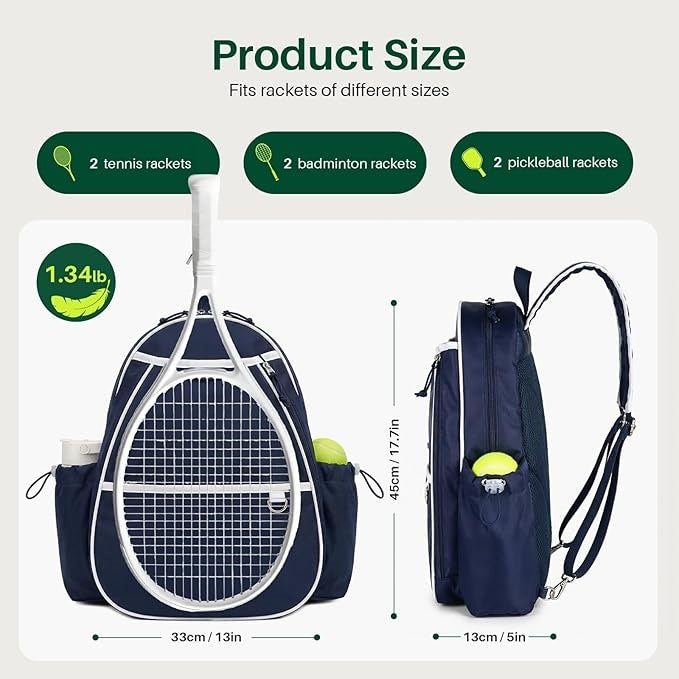 Tennis Racket Backpack, 45 Capacity