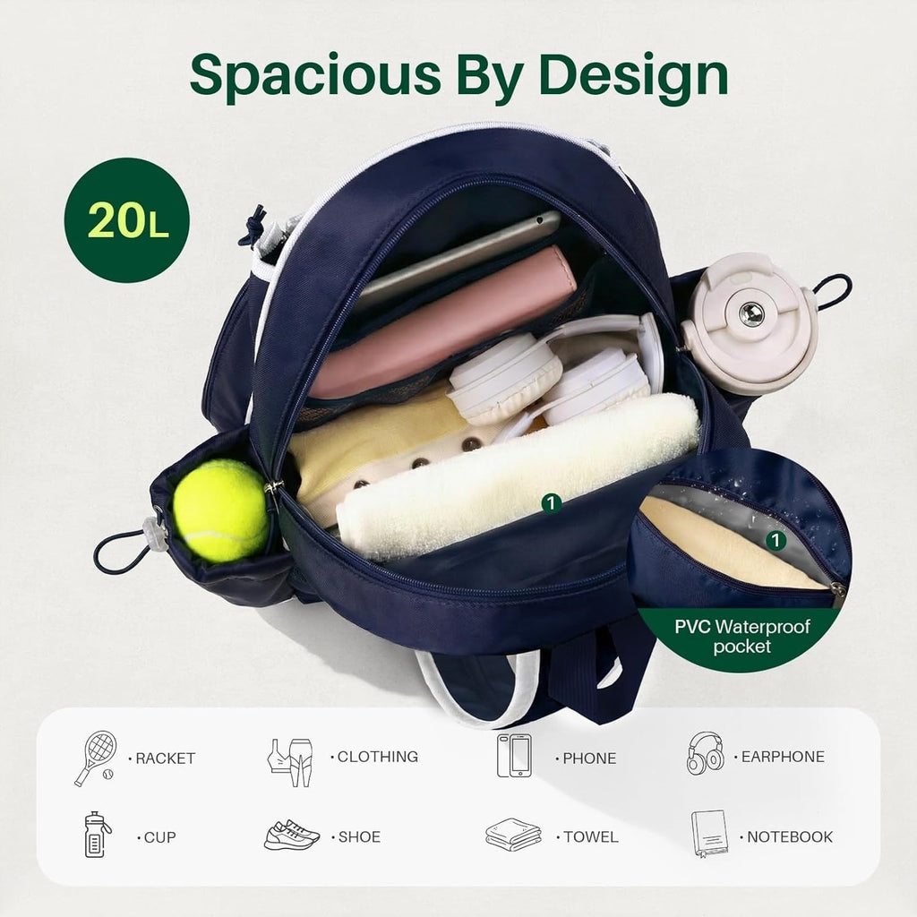 Tennis Racket Backpack, 45 Capacity