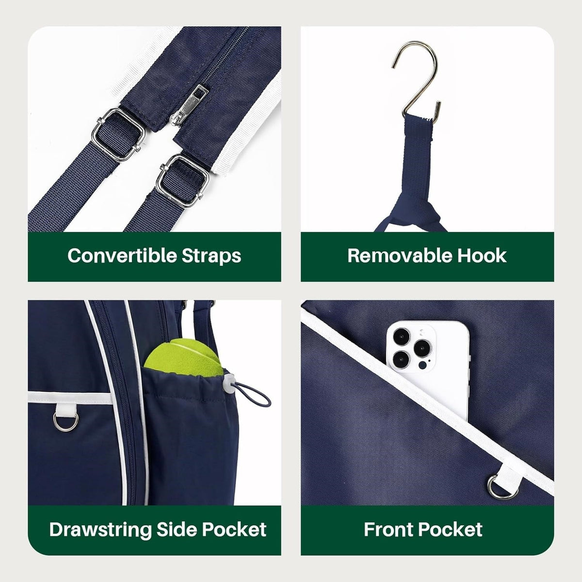 Tennis Racket Backpack, 45 Capacity