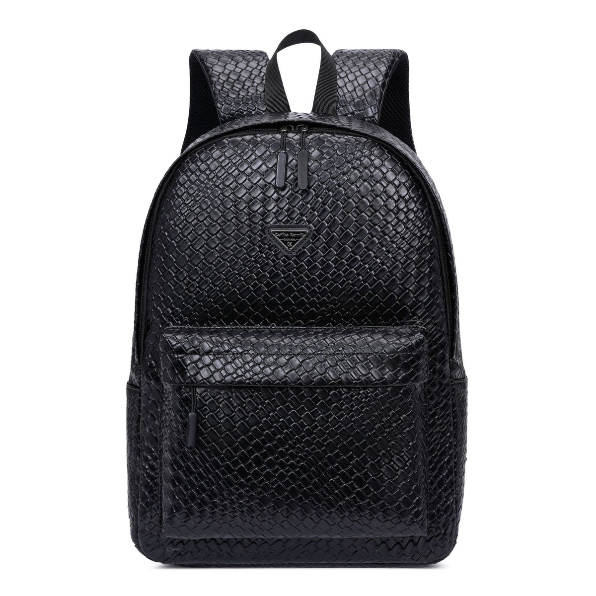 Textured Backpack with Multiple Compartments, 16” H x 12” W x 6” D
