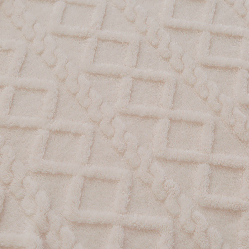Textured Decorative Throw Blanket for Sofa, Bed and Armchair