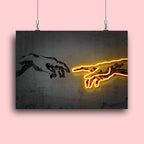 Elegant Canvas Wall Art Featuring The Creation of Adam | Welvere-Welvere