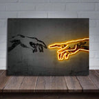 Elegant Canvas Wall Art Featuring The Creation of Adam | Welvere-Welvere