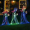 Three Wise Men LED Christmas Silhouette Decoration for Outdoor Use