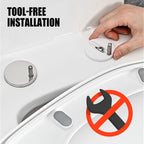 Toilet Seat Fixing Set with 304 Stainless Steel Screws