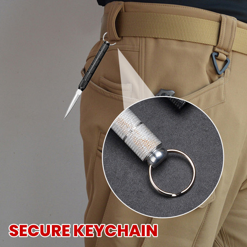 Detachable Portable Pocket Knife with Keychain - Stainless Steel Blade, 33.2g, view 2