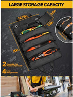 Foldable Tool Storage Bag - Water-Repellent, Lightweight, Mesh Pockets, view 12