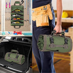 Foldable Tool Storage Bag - Water-Repellent, Lightweight, Mesh Pockets, view 6
