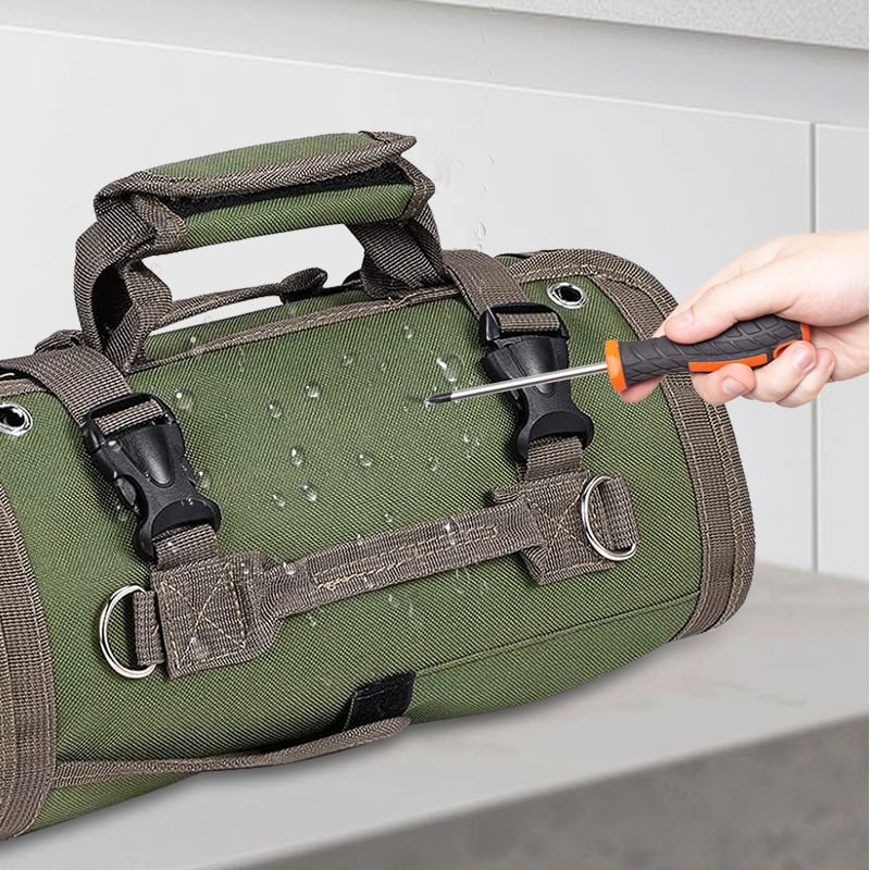 Foldable Tool Storage Bag - Water-Repellent, Lightweight, Mesh Pockets, view 7