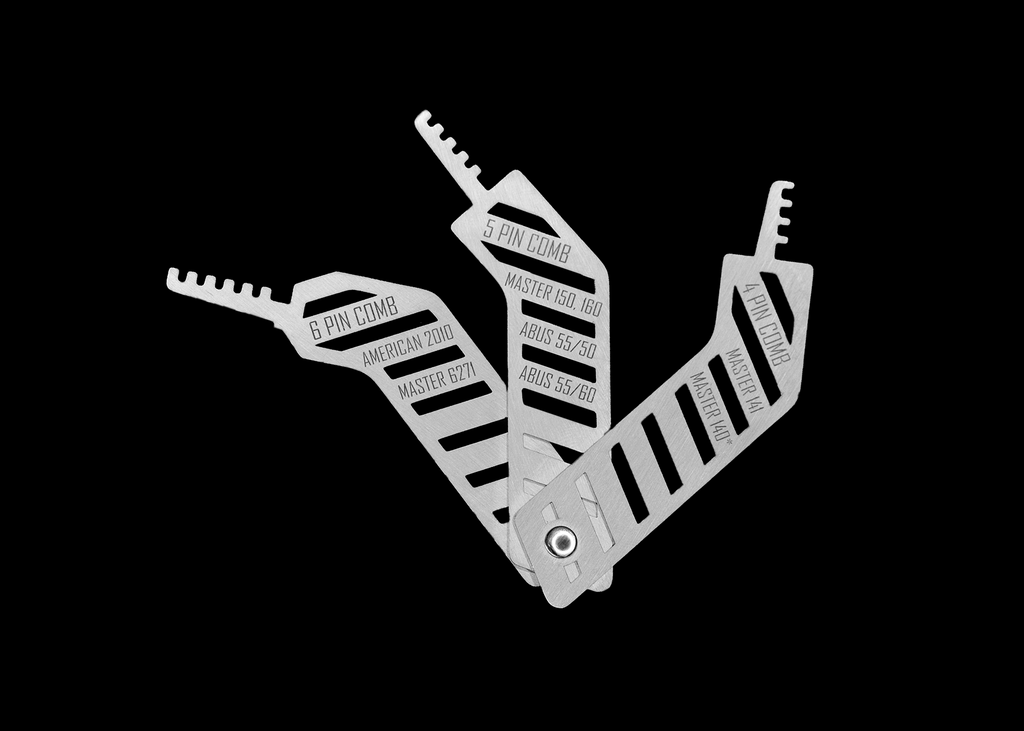 Comb Lock Picks Set - 4 Pin and 5 Pin, 0.025” Thick