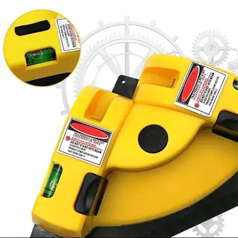 Multifunctional 90° Angle Laser Level for Indoor Use - Engineering Plastic Body, view 3