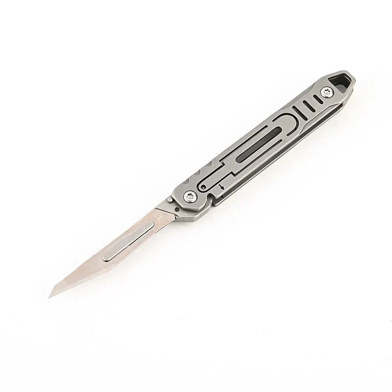 Foldable EDC Knife with Replaceable Stainless Steel Blades, 3cm Blade, view 8