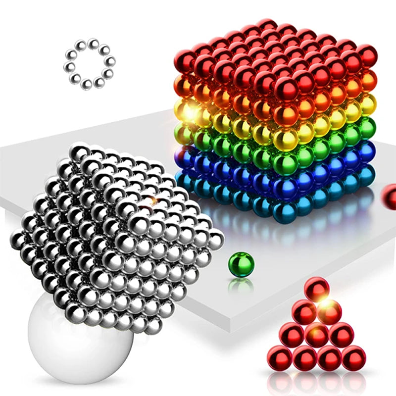 Magnetic Balls for Creativity and Stress Relief - Metal, 0.3 cm Diameter, view 2