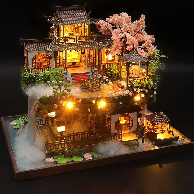 DIY Wooden Chinese Ancient Casa Miniature Building Kit - Premium Wood, view 2