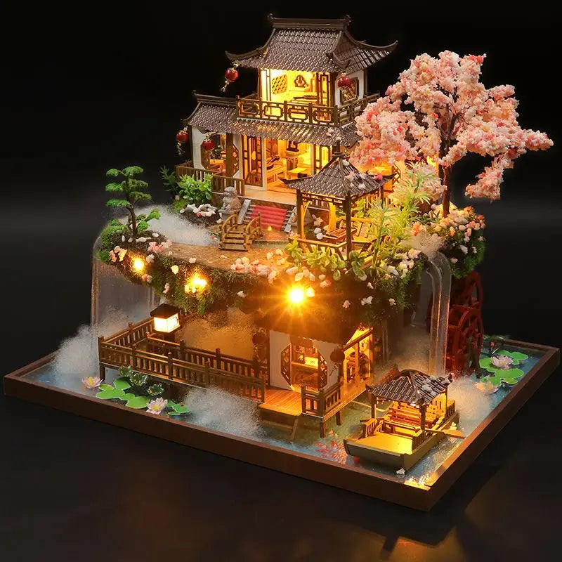 DIY Wooden Chinese Ancient Casa Miniature Building Kit - Premium Wood, view 3