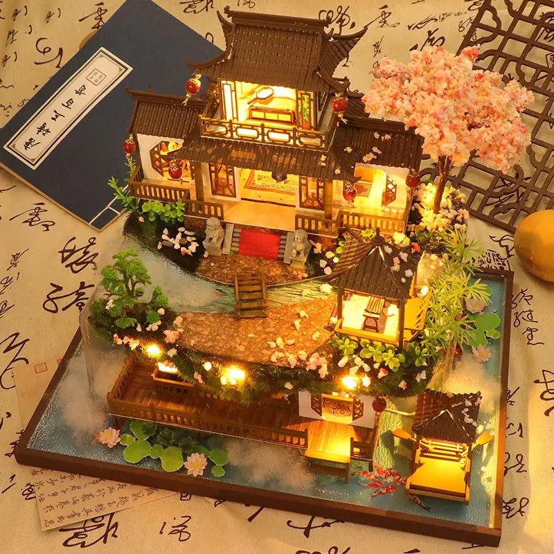 DIY Wooden Chinese Ancient Casa Miniature Building Kit - Premium Wood, view 5