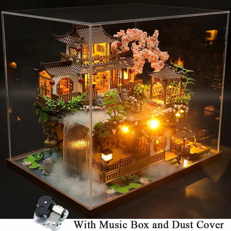 DIY Wooden Chinese Ancient Casa Miniature Building Kit - Premium Wood