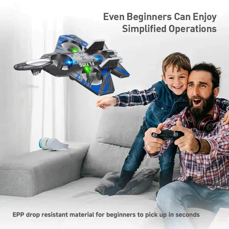 Drone Airplane for Beginners - Durable Foam, Stunt Capable, Easy Controls, view 3