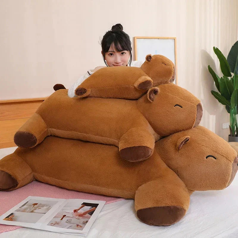 Giant Capybara Snuggle Buddy Plushie - Ultra Soft, Three Sizes, view 15