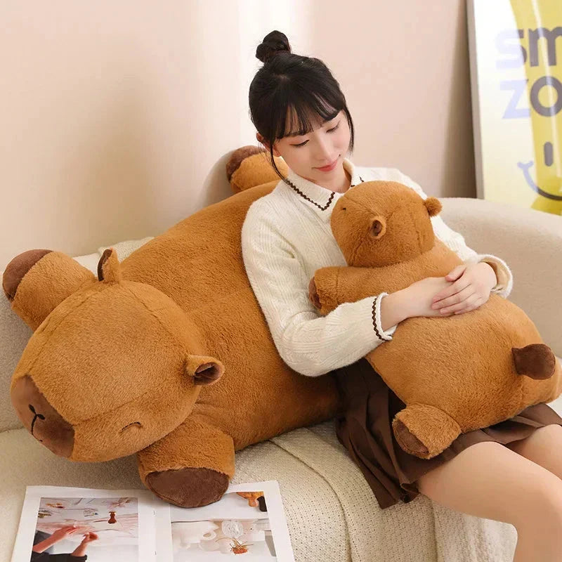 Giant Capybara Snuggle Buddy Plushie - Ultra Soft, Three Sizes, view 4