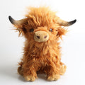 Plush Scottish Highland Cow Toy for Children - Soft, Washable, Ages 3+