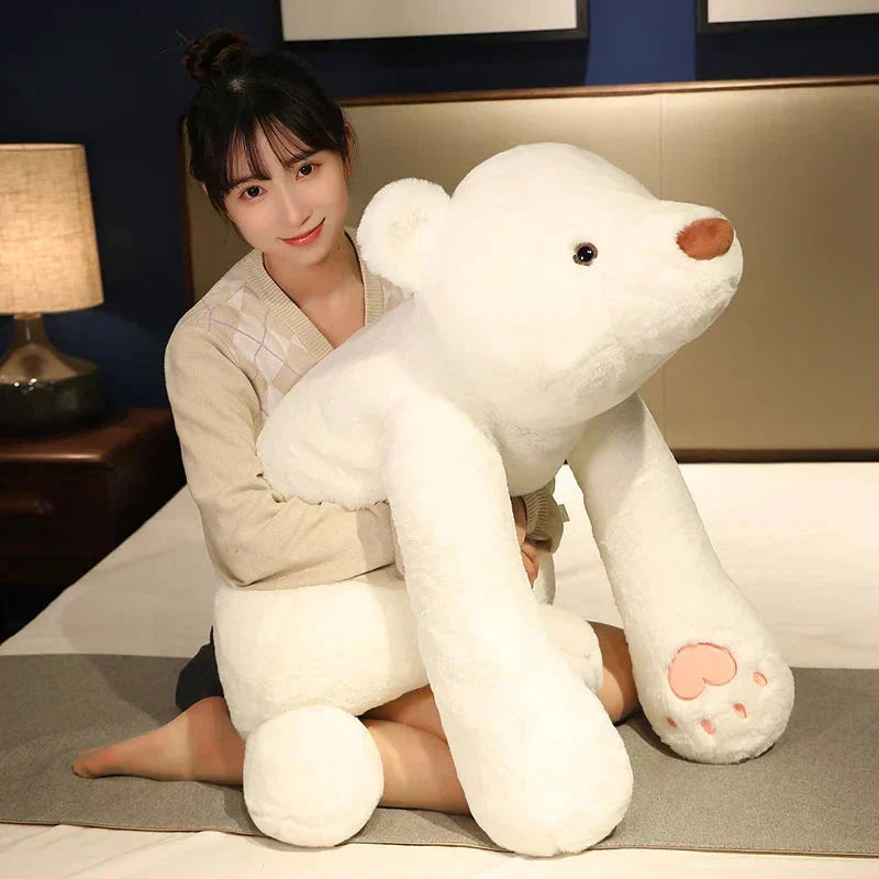 Long Giant Cuddly Teddy Bear Panda Polar Bear Plushies - Oversized, Hugging Arms, view 17