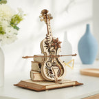 DIY Wooden Cello Music Box - 3D Puzzle, Self Playing, Brown Wood, view 6