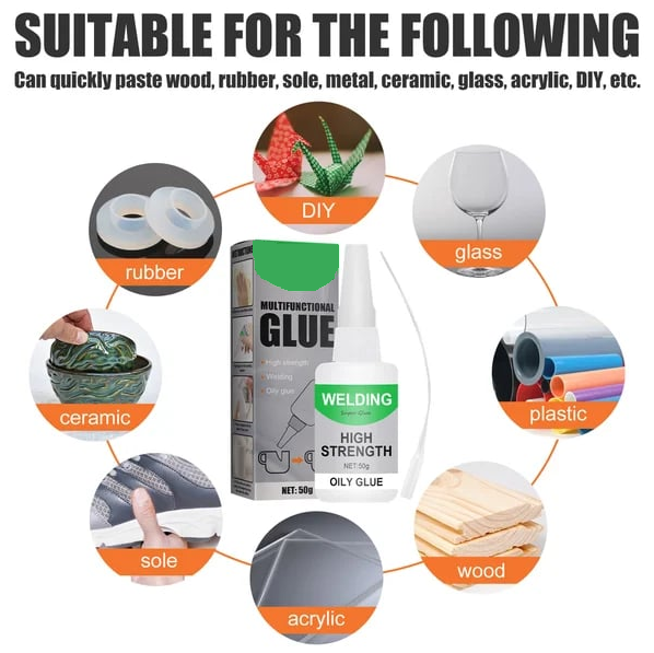 Transparent 50 ml Multi-Material Instant Adhesive