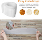 Transparent PEVA Indoor Stair Tread Strips, 10 cm x 61 cm
