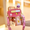 Tritan Water Bottle with Character Design and Shoulder Carry
