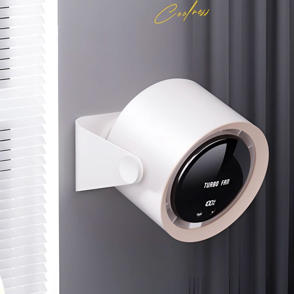 Turbo Blade-Free Fan with LED Display for Bedrooms and Offices