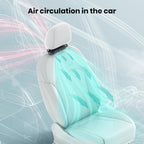 Two-Pack 3-Speed USB Car Cooling Fans with Headrest Mount