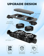 Two-Pack 3-Speed USB Car Cooling Fans with Headrest Mount
