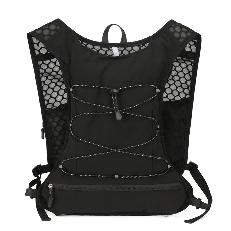 Ultralight Hydration Running Vest with Mesh Panels and Adjustable Straps