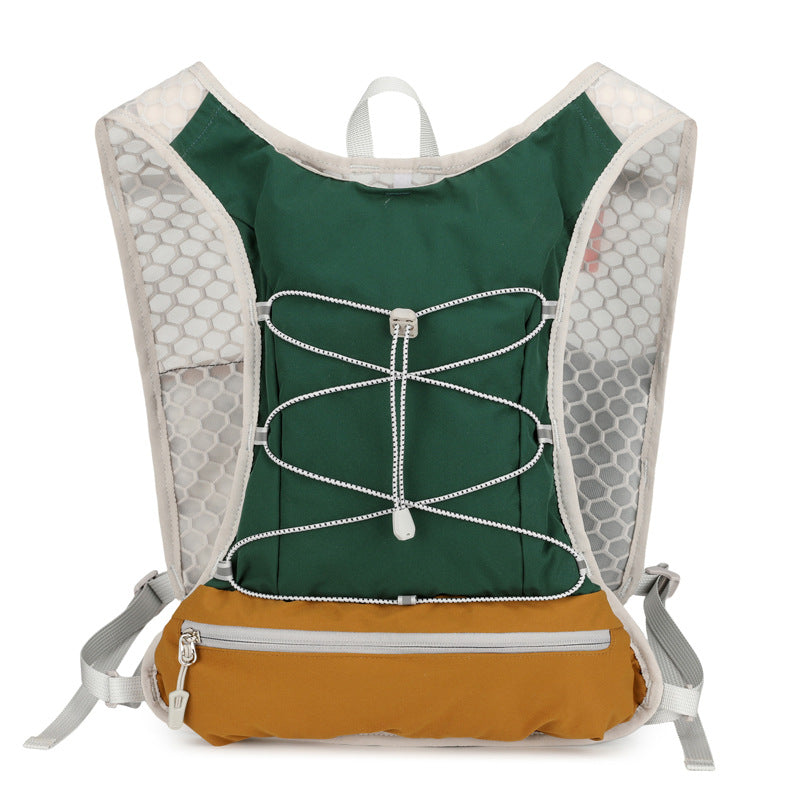 Ultralight Hydration Running Vest with Mesh Panels and Adjustable Straps