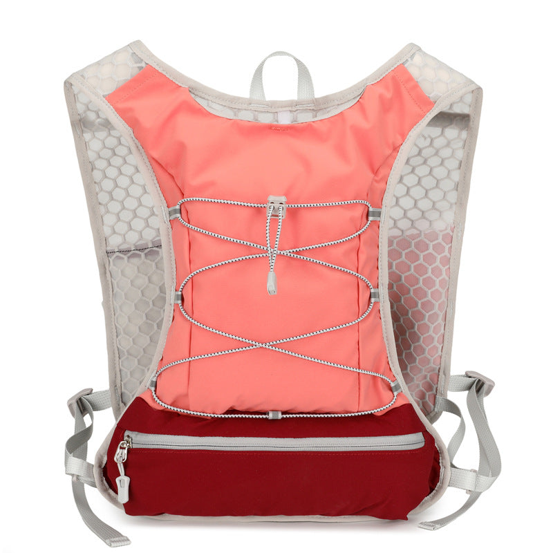 Ultralight Hydration Running Vest with Mesh Panels and Adjustable Straps