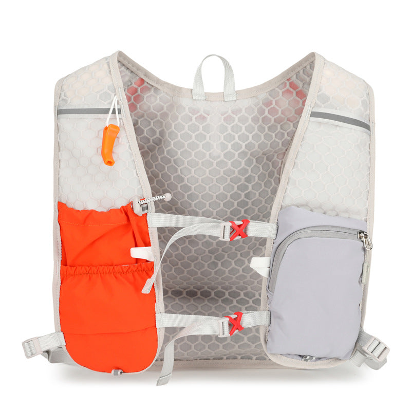 Ultralight Hydration Running Vest with Mesh Panels and Adjustable Straps