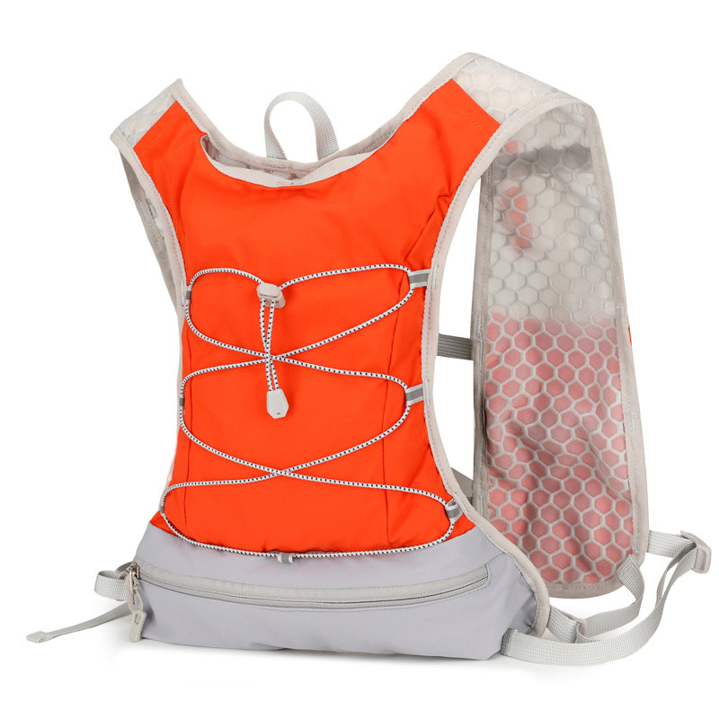 Ultralight Hydration Running Vest with Mesh Panels and Adjustable Straps