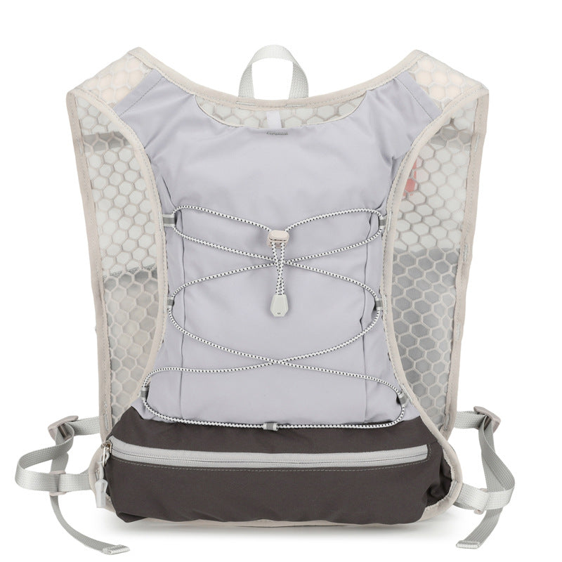Ultralight Hydration Running Vest with Mesh Panels and Adjustable Straps