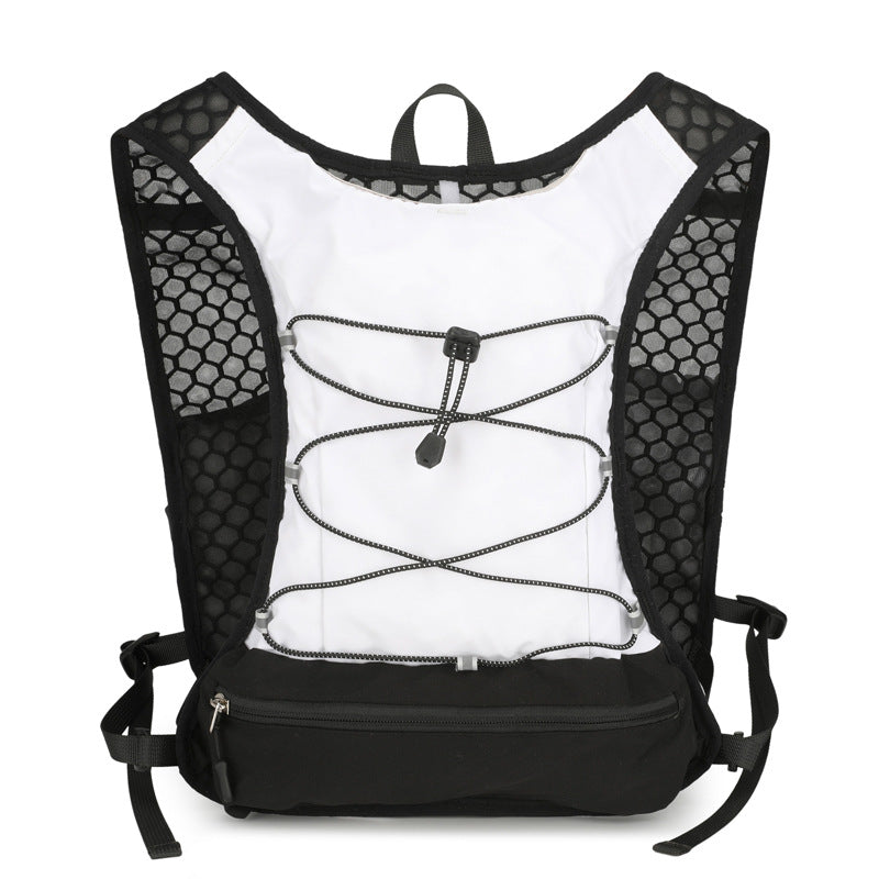 Ultralight Hydration Running Vest with Mesh Panels and Adjustable Straps