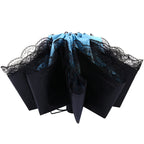 Women's Sun Umbrella with Butterfly and Floral Design - UV Protection, Lace Tip, view 4